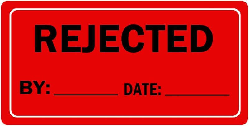 Remarkabel Rejected Inventory Stickers, 500 Pcs, 1 x 2 inch Red, Warehouse Quality Control, Pallet Stickers - Image 1